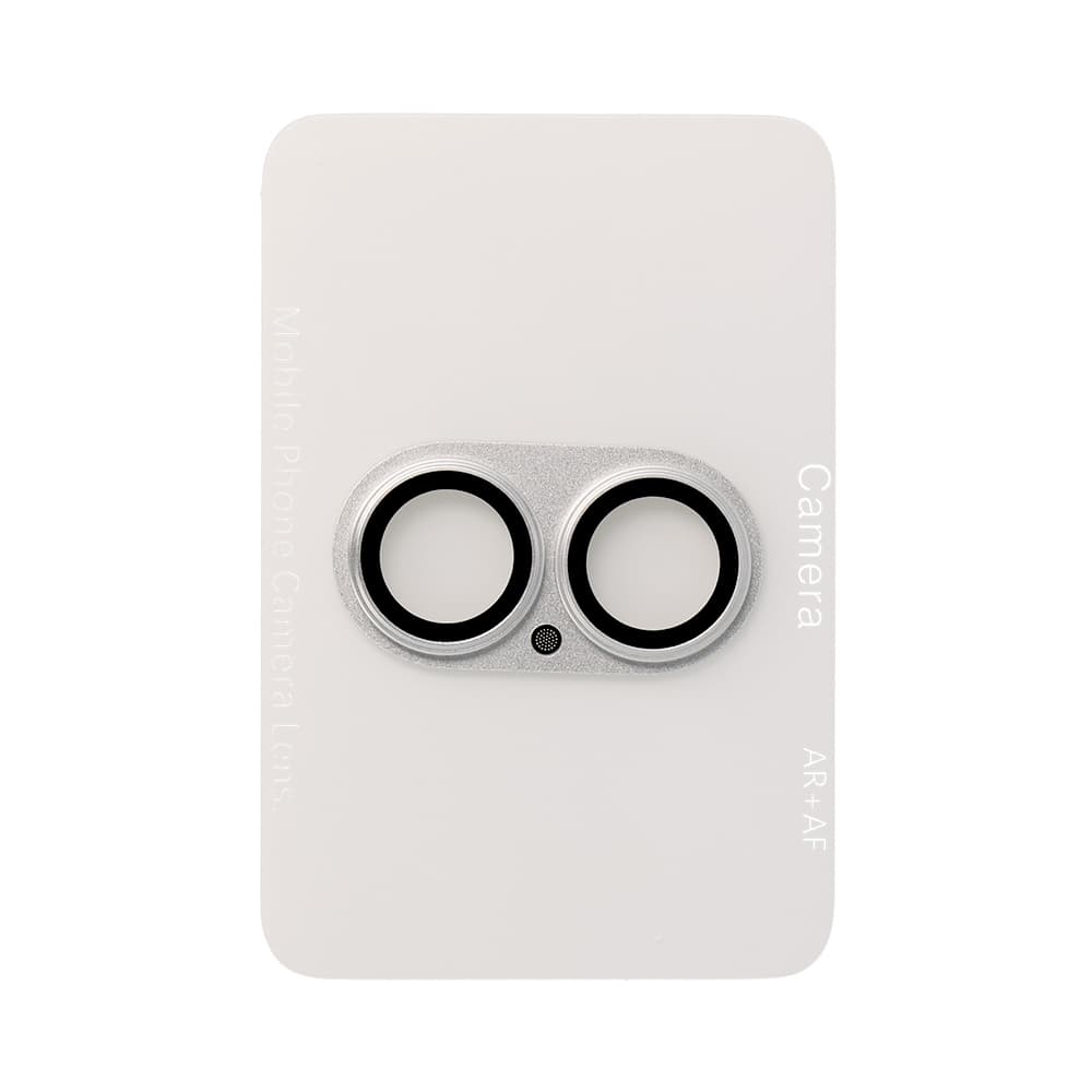 Tvrzené sklo Tel Protect 95% AR+AF Full Metal Camera Protector na fotoaparát pro iPhone 17 stříbrné - náhled 2