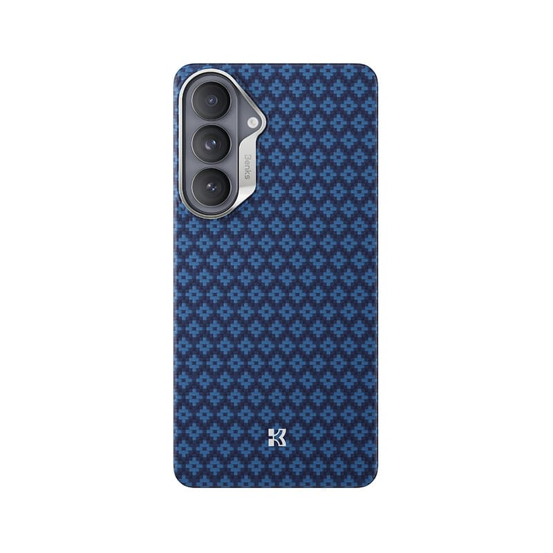 Kryt Benks Magnetic Armor Air Armor Grid Kevlar s kovovým rámečkem 600D (A048) pro Samsung Galaxy S26 modrý - náhled 2