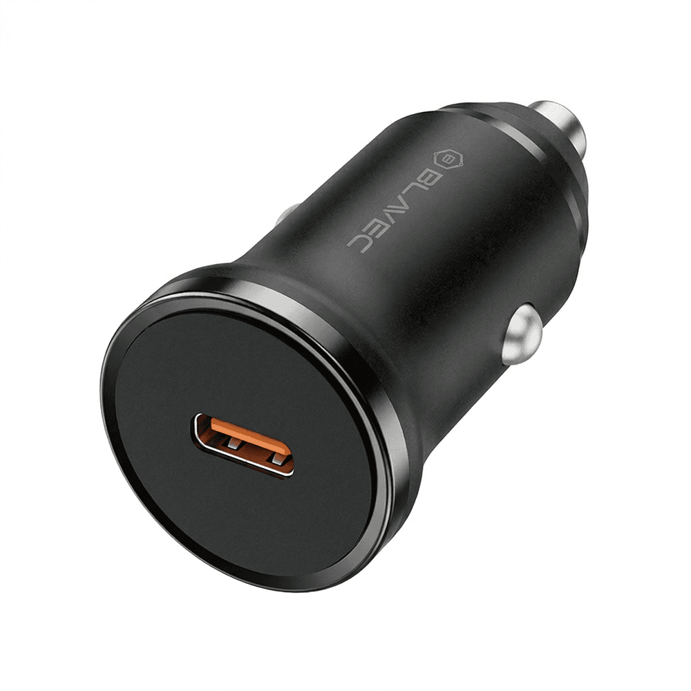 Rychlonabíječka do auta Blavec BS-01C-C Road 20W s kabelem USB-C černá - náhled 2