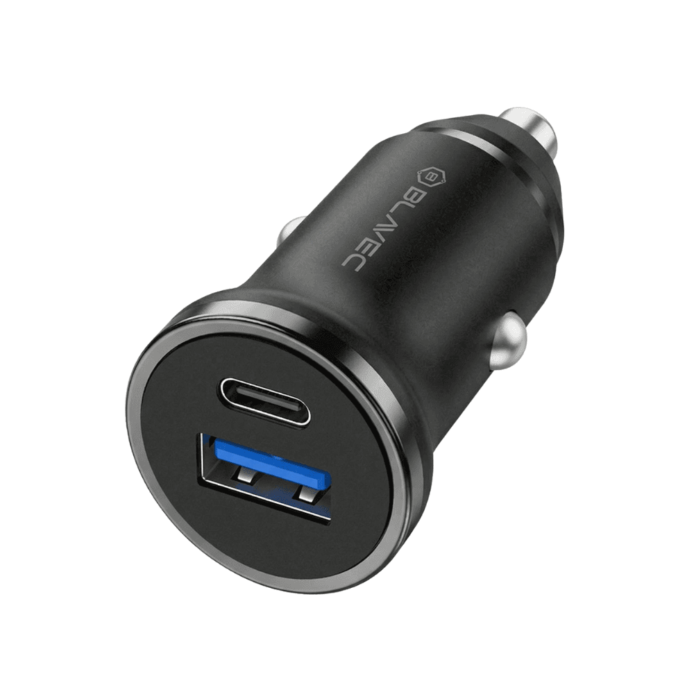 Rychlonabíječka do auta Blavec BS-01B-C Road 20W s kabelem USB-C černá - náhled 2