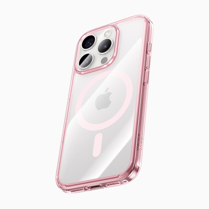Magnetický kryt Benks Lucent Pro pro Apple iPhone 16 Pro růžový - náhled 2