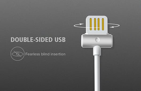 REMAX Kabelový buben RC-082m - USB na Micro USB - bílý - náhled 2