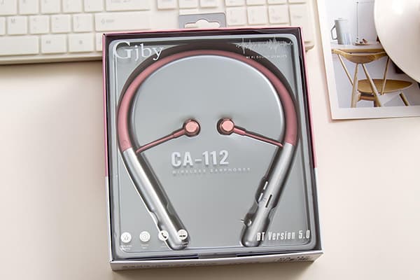 Bluetooth sluchátka GJBY CA-112 růžová - náhled 2