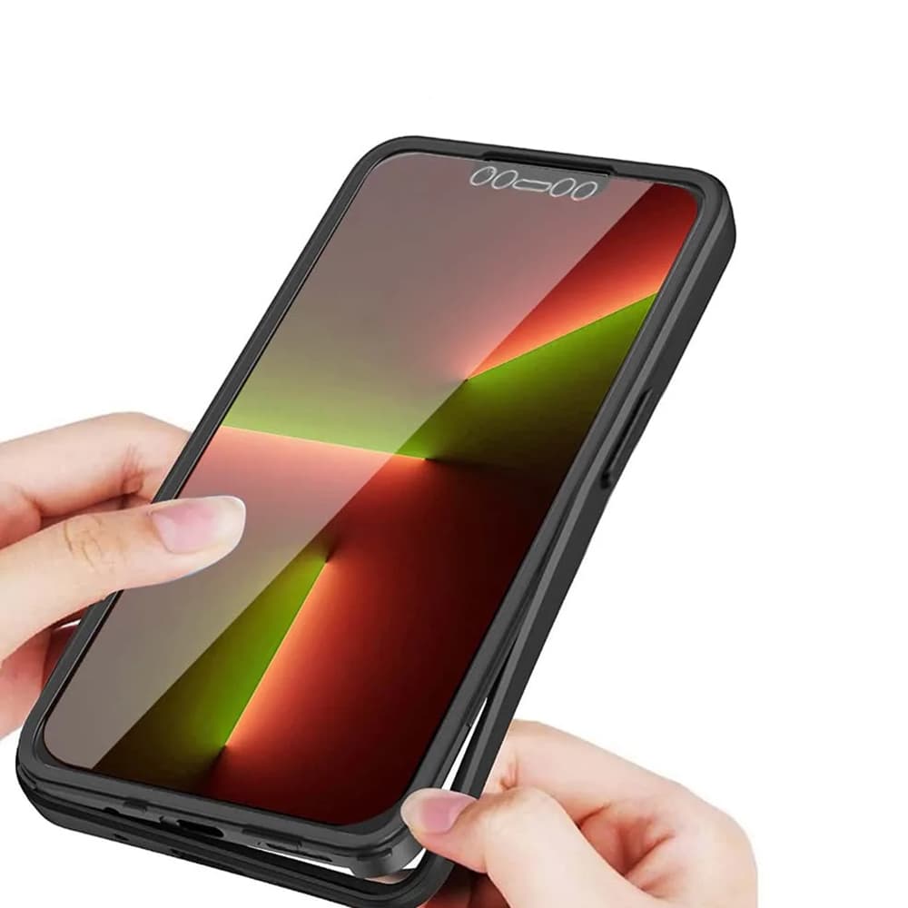 Techsuit ColorVerse 360 Series Screen Protector iPhone 13 Pro Pink - náhled 3