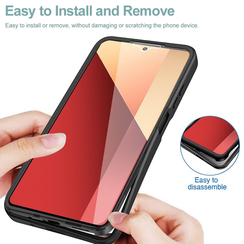 Techsuit ColorVerse 360 Series Screen Protector Xiaomi Redmi Note 13 Pro 4G Poco M6 Pro 4G Black - náhled 3
