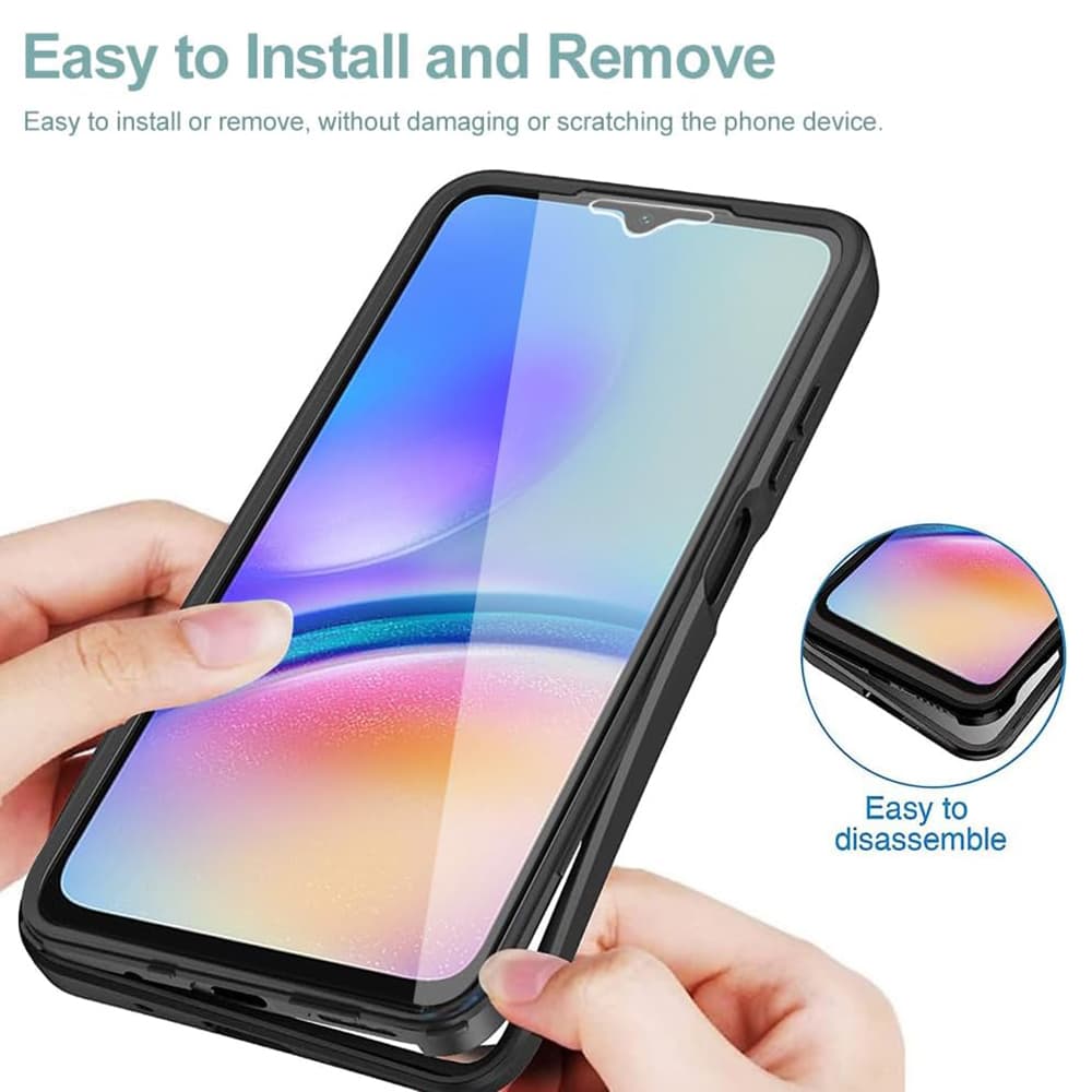 Techsuit ColorVerse 360 Series Screen Protector Samsung Galaxy A05 Black - náhled 3