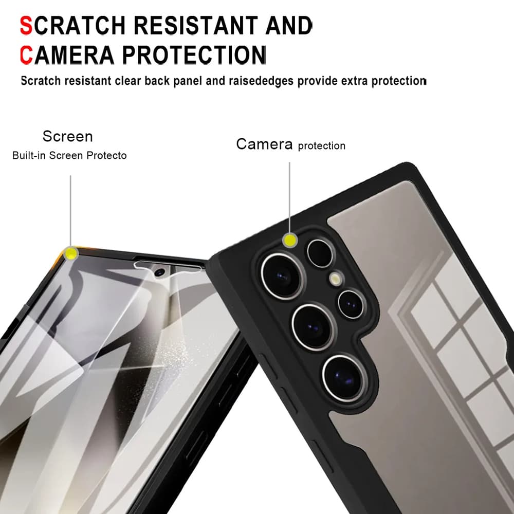 Techsuit ColorVerse 360 Series Screen Protector Samsung Galaxy S24 Ultra Black - náhled 3