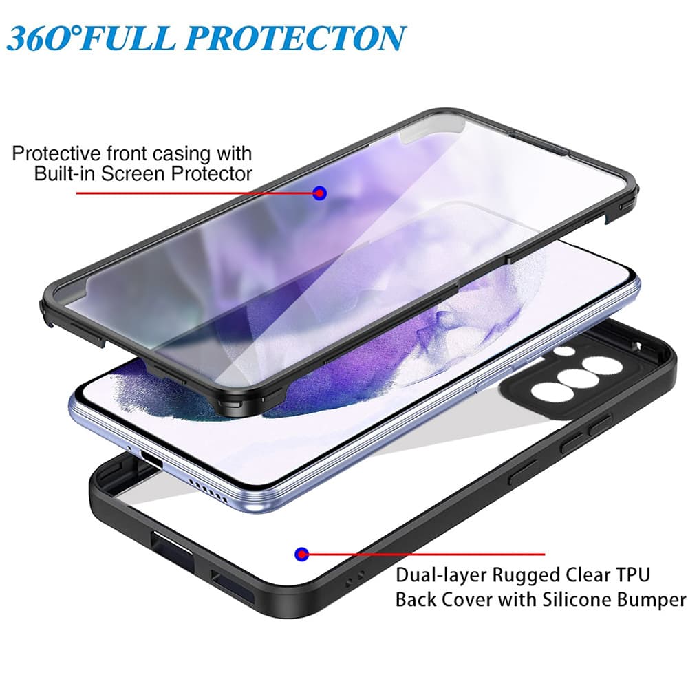 ColorVerse 360 Series + Screen Protector Samsung Galaxy S21 FE 5G černé - náhled 3