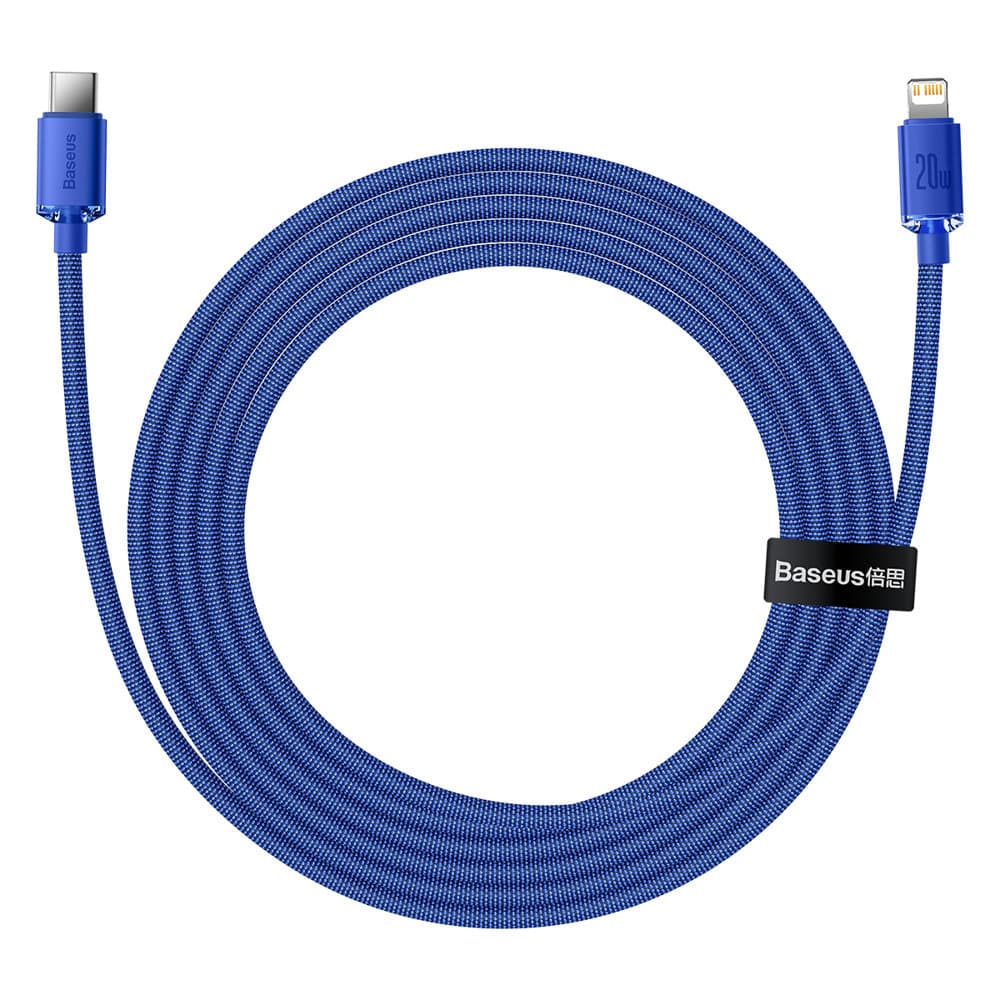 Baseus Kabel Crystal Shine Type-C na Lightning 20W 1.2m Modrý - náhled 3