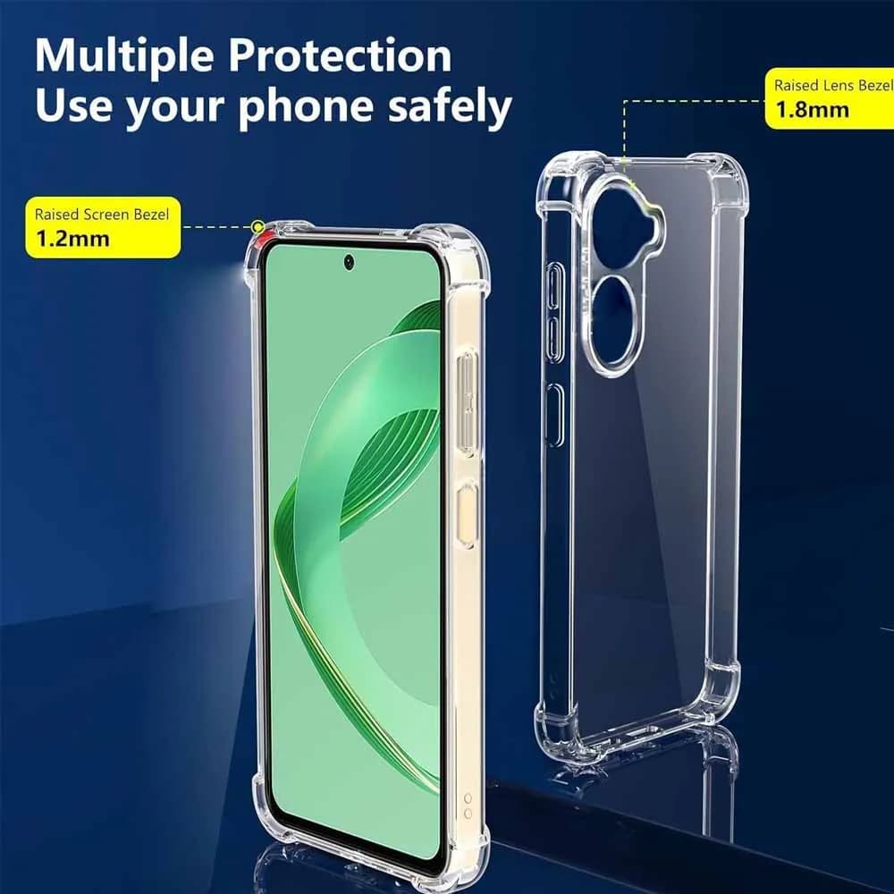 Techsuit Shockproof Clear Silicone pro Huawei nova 11 SE 12 SE Clear - náhled 3