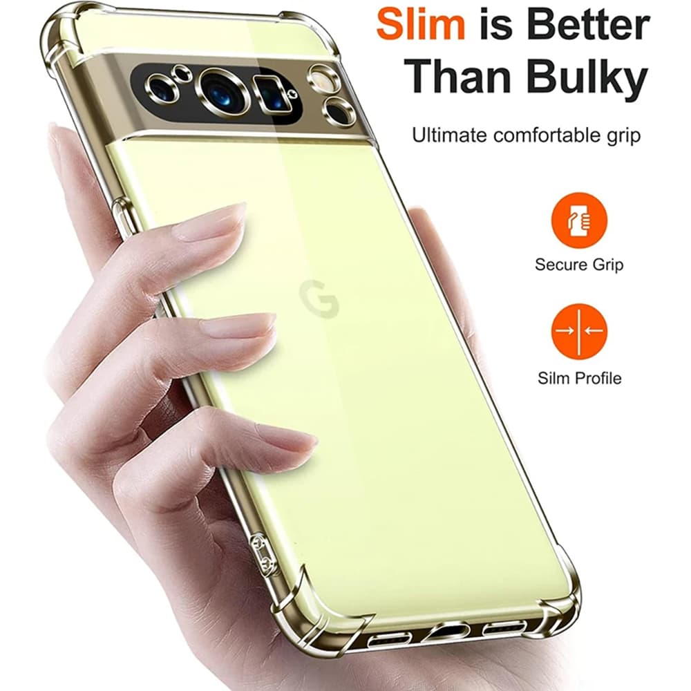 Techsuit Nárazuvzdorný Průhledný Silikon Google Pixel 9 Pro XL - náhled 3