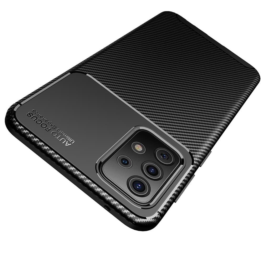 Techsuit CarbonFiber obal Samsung Galaxy A52 4G 5G Black - náhled 3