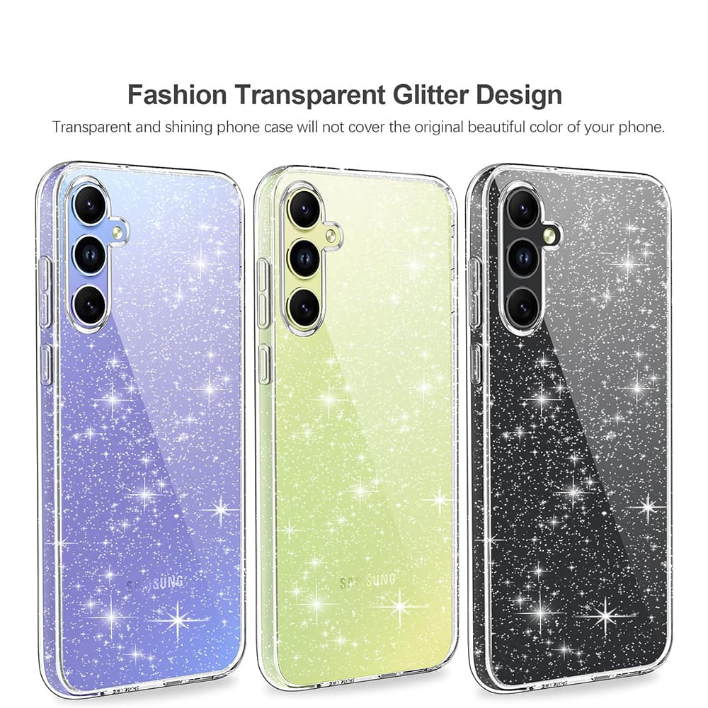 Techsuit SparkleSkin Series Samsung Galaxy A54 Clear - náhled 3