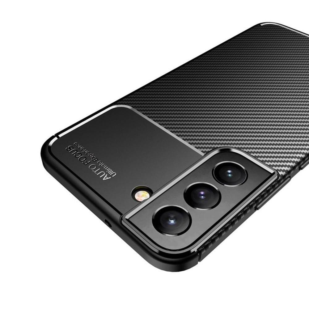 Techsuit CarbonFiber Samsung Galaxy S21 5G Black - náhled 3