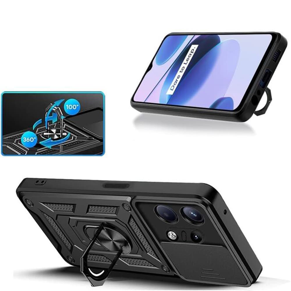 Techsuit CamShield Series Motorola Edge 50 Pro Black - náhled 3