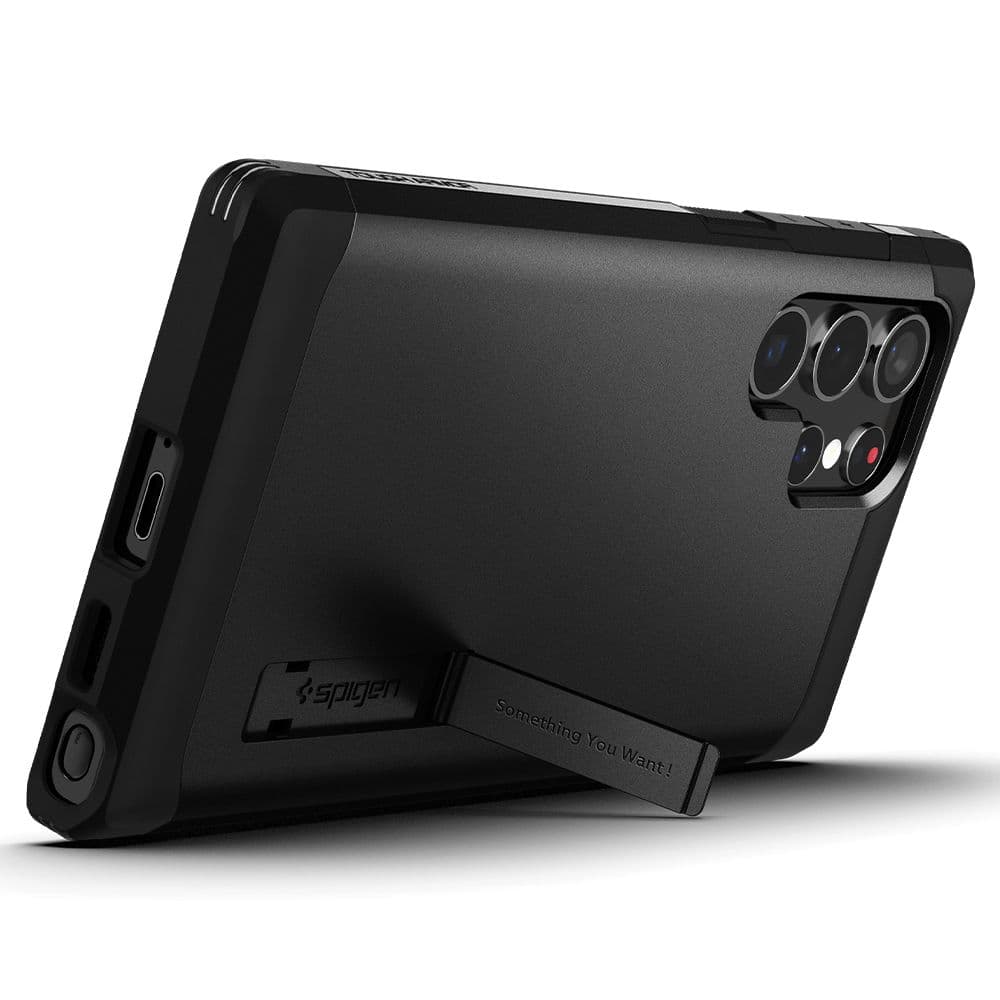 Spigen Tough Armor Samsung Galaxy S22 Ultra Černá - náhled 3