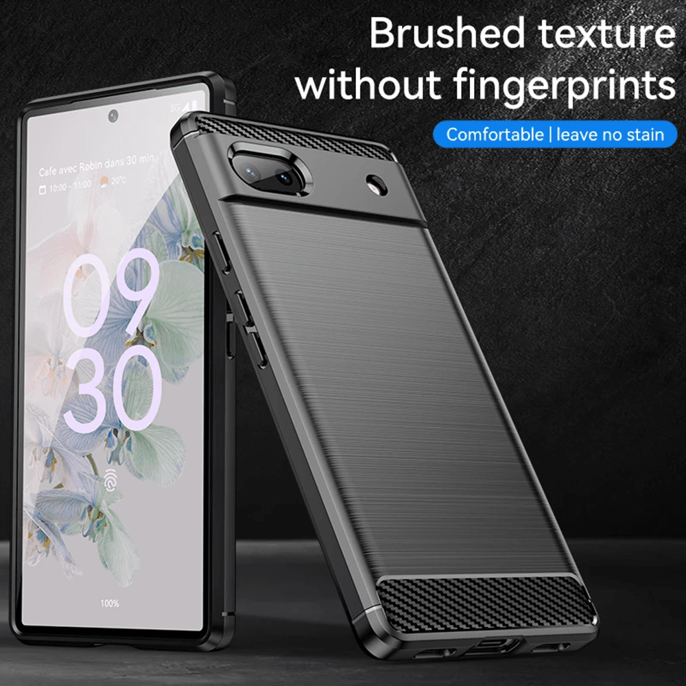 Techsuit Karbon Silikon Google Pixel 6a Černá - náhled 3
