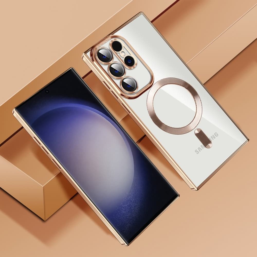 Techsuit Luxusní Křišťál MagSafe Samsung Galaxy S22 Ultra 5G Černý - náhled 3