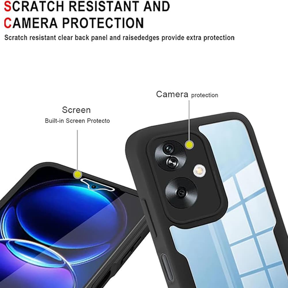 Techsuit ColorVerse 360 Series Screen Protector Oppo A79 OnePlus Nord N30 SE Black - náhled 3