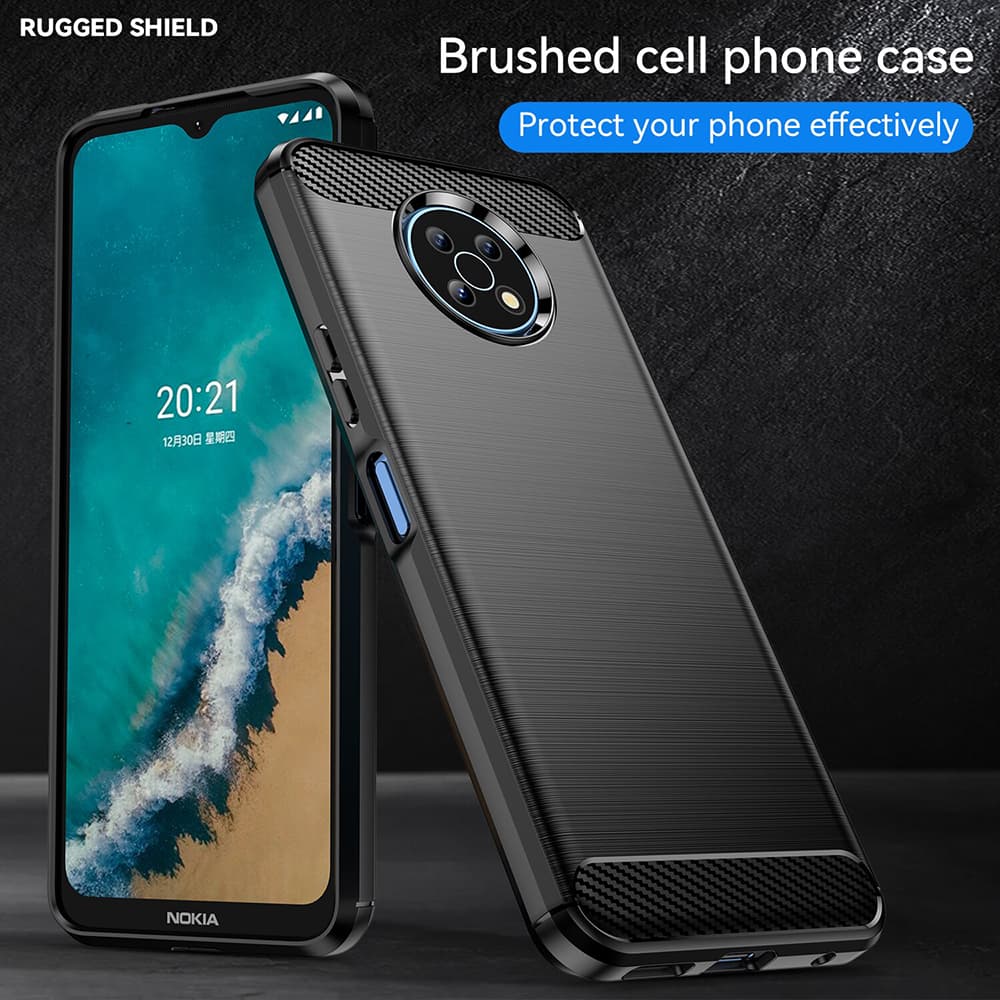 Techsuit Carbon Silicone Nokia G50 Černá - náhled 3