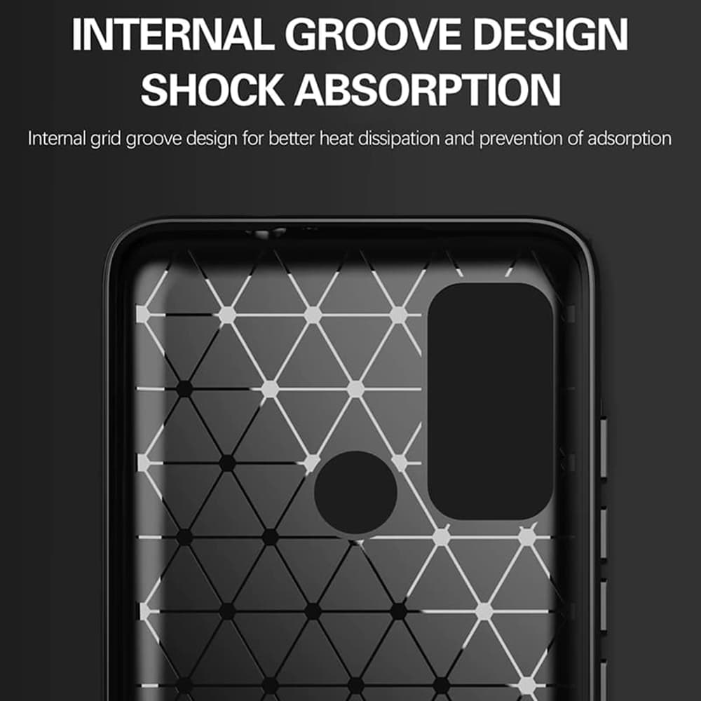 Techsuit Karbon Silikon Motorola Moto G60 Černý - náhled 3