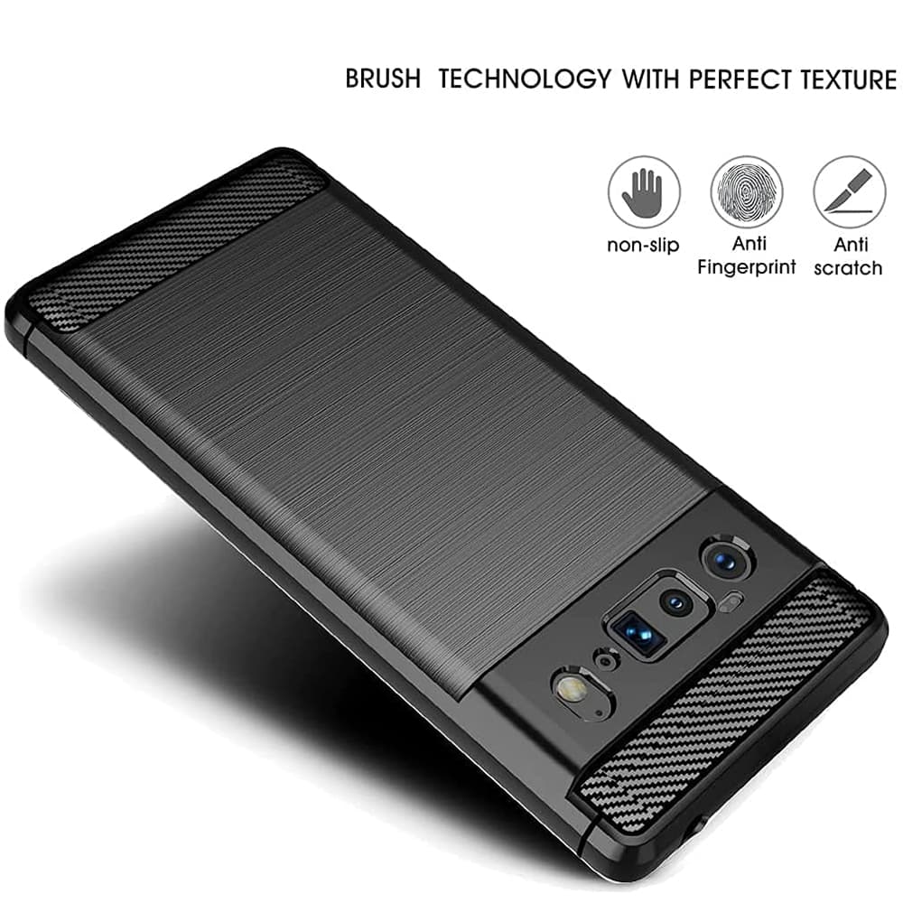 Techsuit Carbon Silicone pro Google Pixel 6 Pro černý - náhled 3
