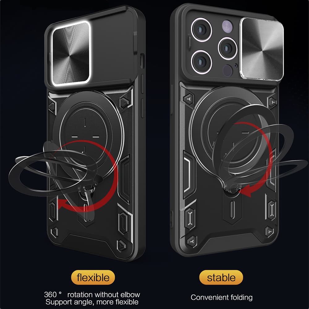 Techsuit CamGuard Pro iPhone 15 Pro Růžové zlato - náhled 3