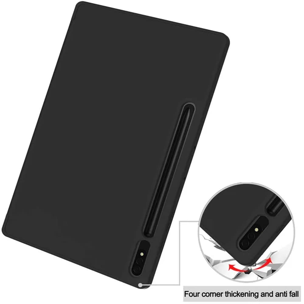 Techsuit Flex Trifold s držákem tužky Samsung Tab S7 Plus S8 Plus Černá - náhled 3
