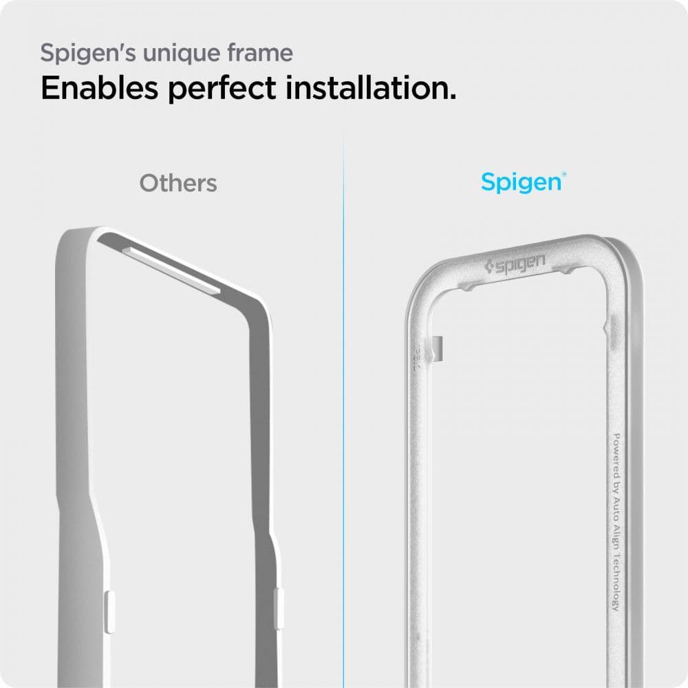 Spigen Glas.tR Align Master iPhone 13 13 Pro 14 16e Černá - náhled 3