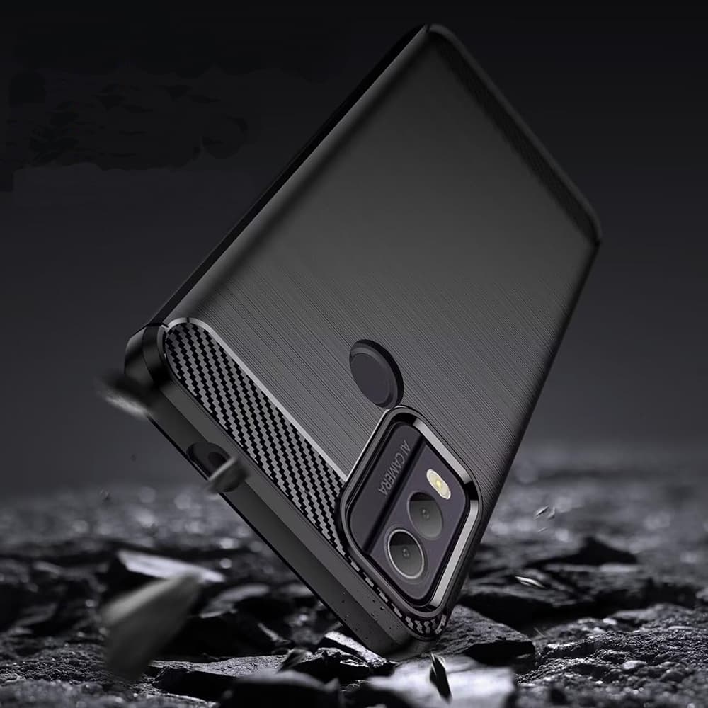 Techsuit Carbon Silicone Nokia C22 Černá - náhled 3