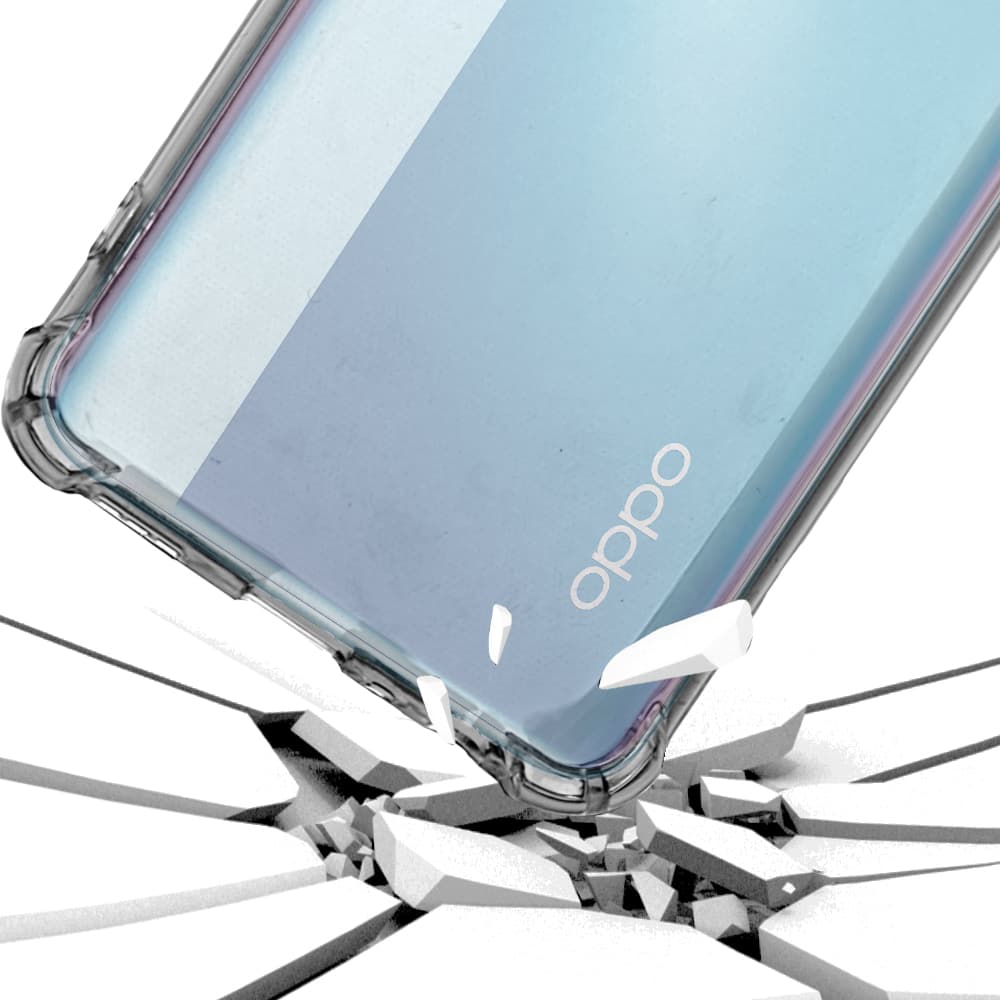 Techsuit Nárazuvzdorný Průhledný Silikon Oppo Reno4 Lite - náhled 3