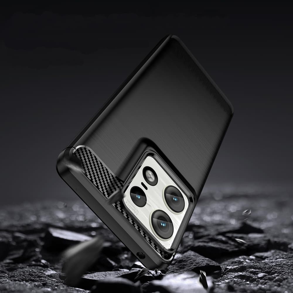 Techsuit Karbon Silikon Motorola Edge 50 Ultra Black - náhled 3