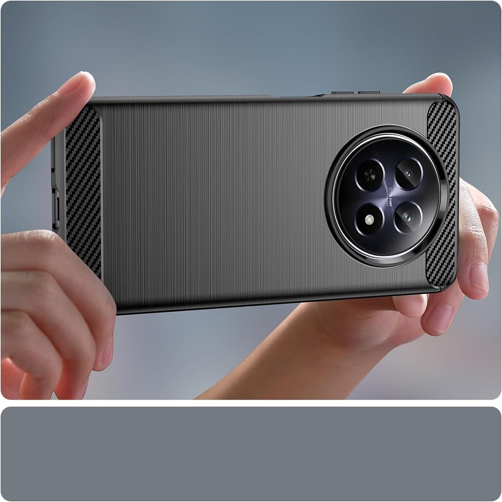 Techsuit Karbon Silikon Realme 12 12x Modrý - náhled 3