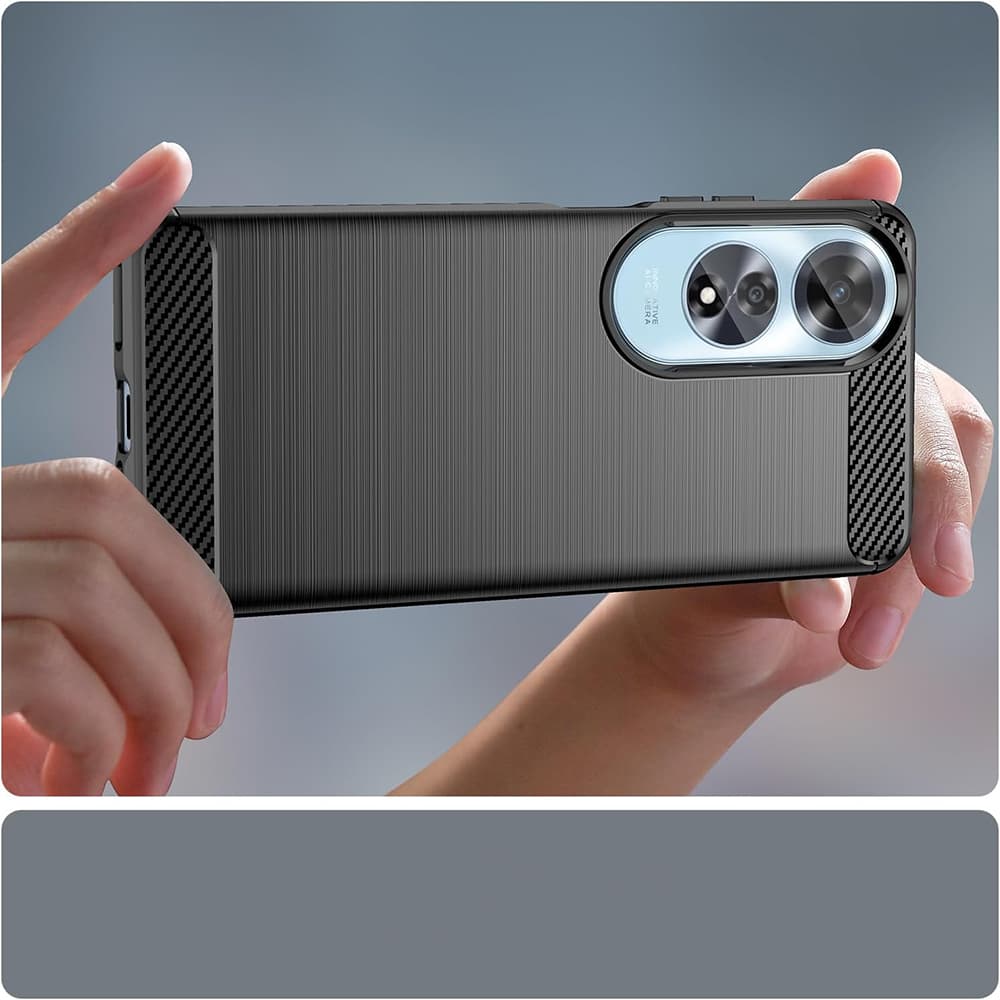 Techsuit Karbon Silikon Oppo A60 4G Black - náhled 3