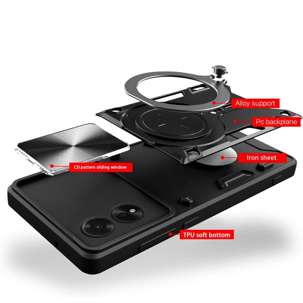 Techsuit CamGuard Pro Oppo A60 4G Růžovozlatý - náhled 3