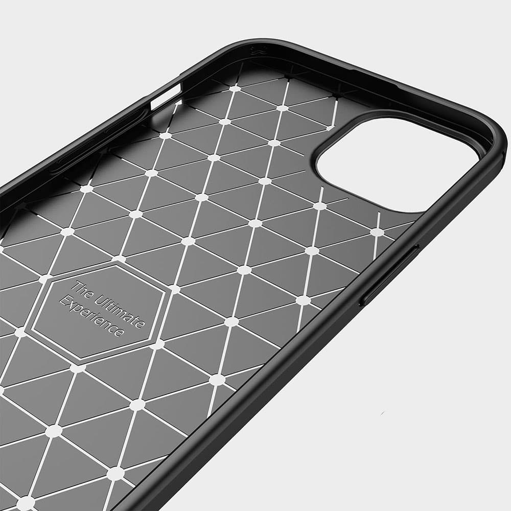 Techsuit Carbon Silicone pro iPhone 13 Pro Max Černá - náhled 3