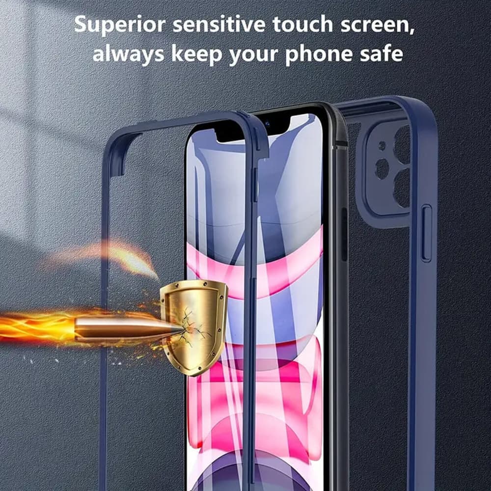 Techsuit ColorVerse 360 Series Ochranné sklo iPhone 16 Pro Modré - náhled 3