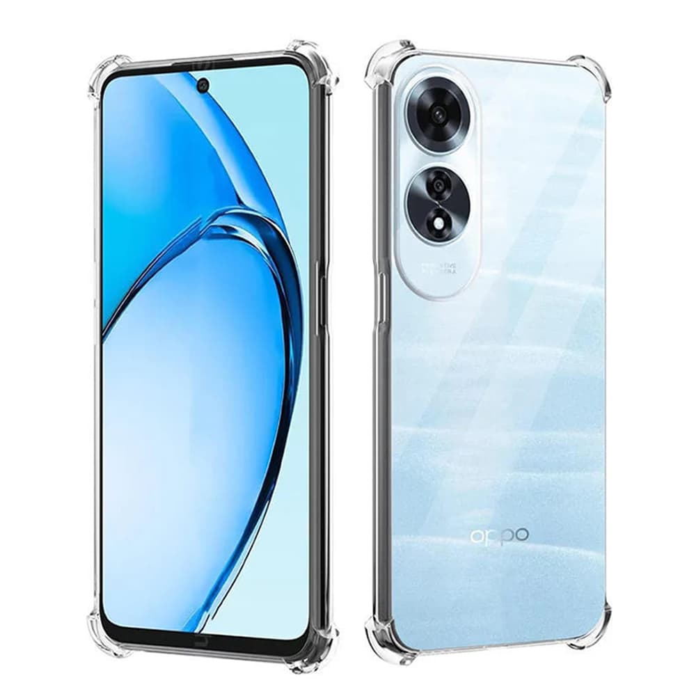 Techsuit Nárazuvzdorný průhledný silikon Oppo A60 4G Clear - náhled 3