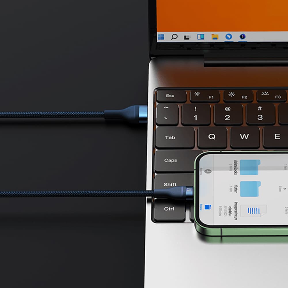 Baseus Data Cable Flash Series 2 CASS040003 66W 1.2m modrý - náhled 3