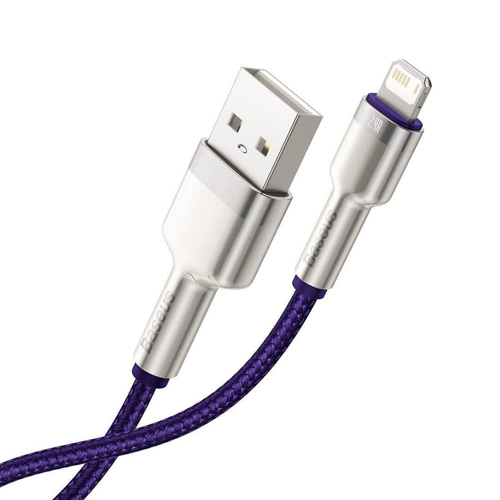 Baseus Cafule Series Metal USB to Lightning kabel 1m Purple - náhled 3
