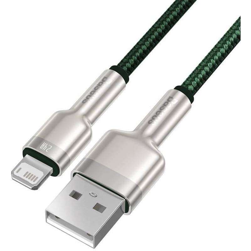 Baseus Cafule Metal CALJK-A06 Lightning kabel 1m 2.4A Green - náhled 3