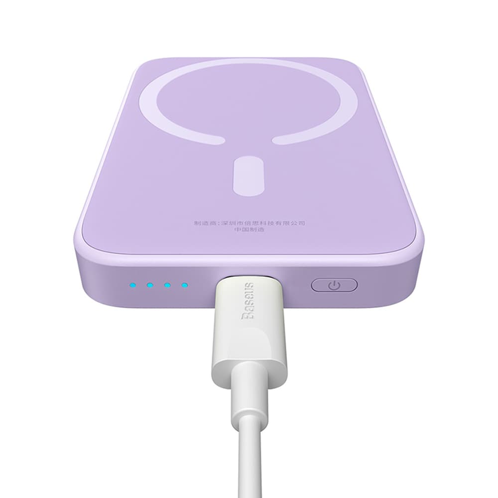 Baseus Power Bank Mini Air 6000mAh MagSafe 20W fialová - náhled 3