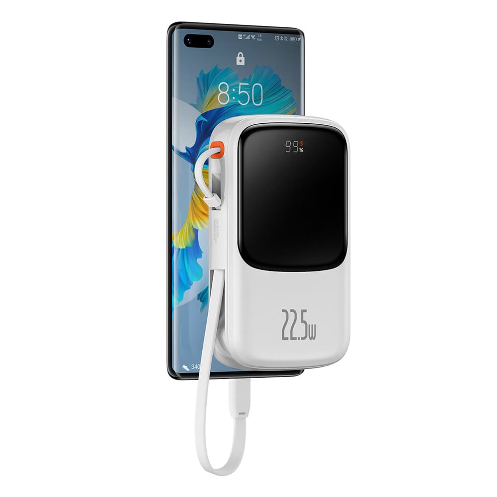 Baseus Power Bank Qpow Pro 10000mAh 22.5W White - náhled 3
