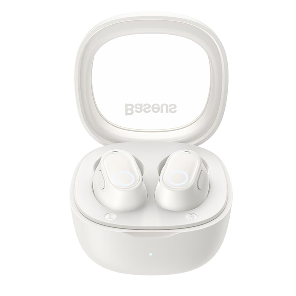 Baseus Bowie WM02 bezdrátová sluchátka In Ear Creamy White - náhled 3
