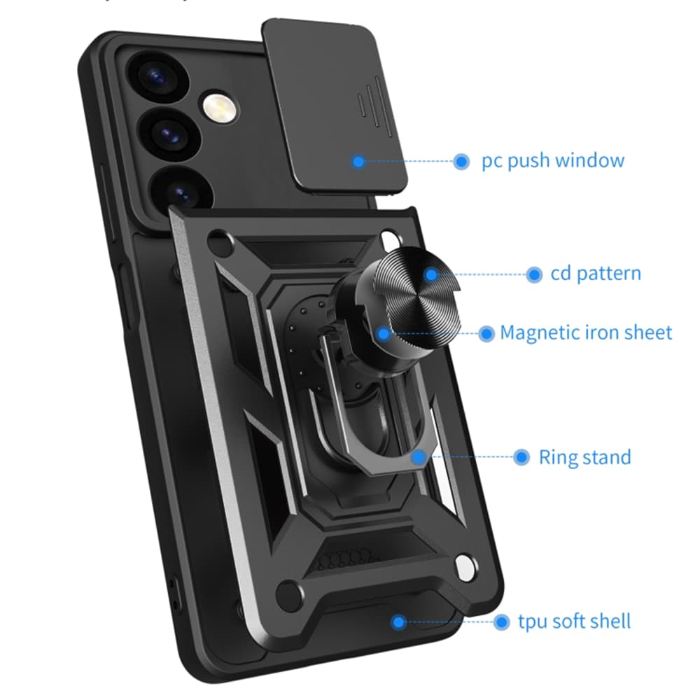 Techsuit CamShield pouzdro Samsung Galaxy S24 FE Black - náhled 3