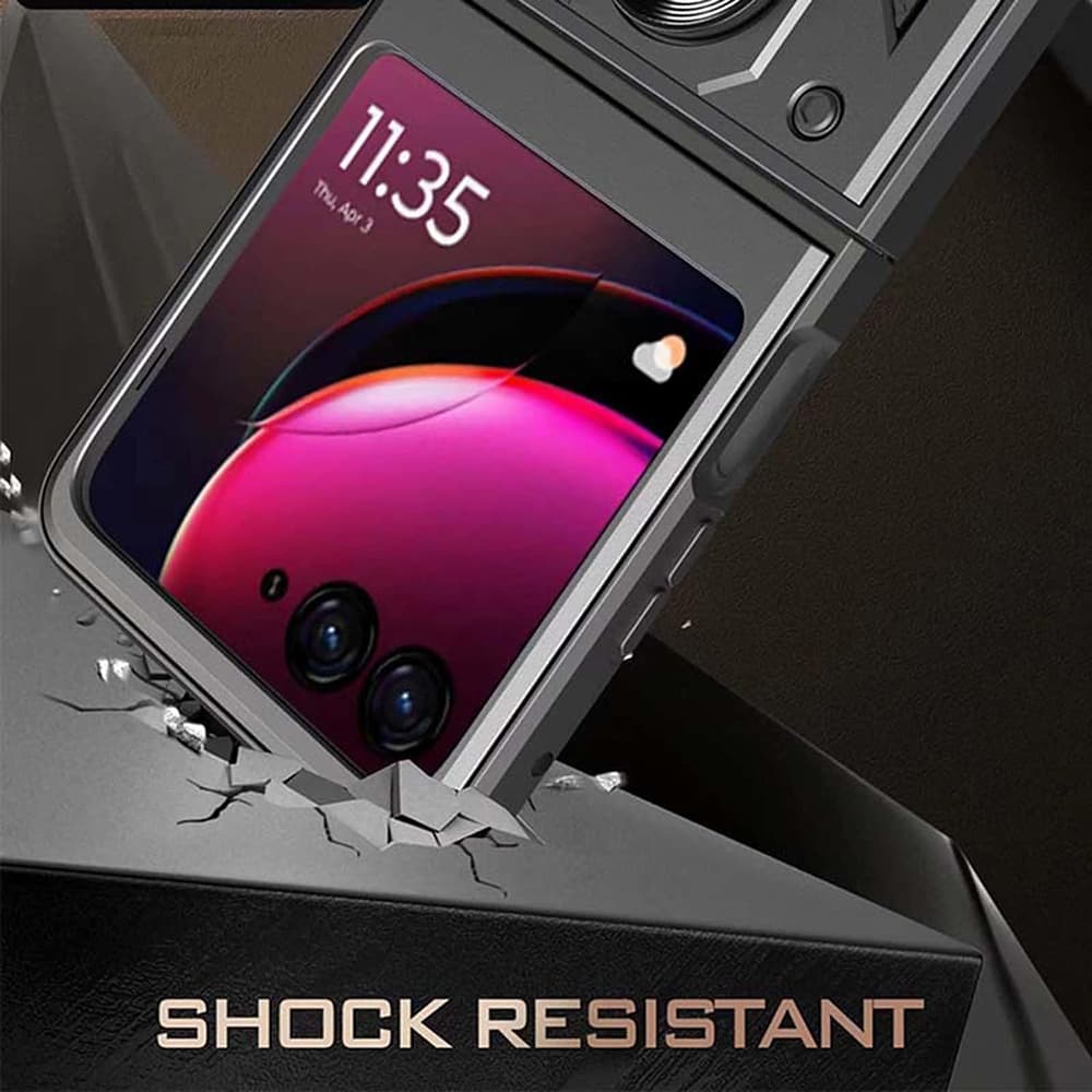 Techsuit CamShield Series kryt Motorola Razr 50 Ultra Black - náhled 3