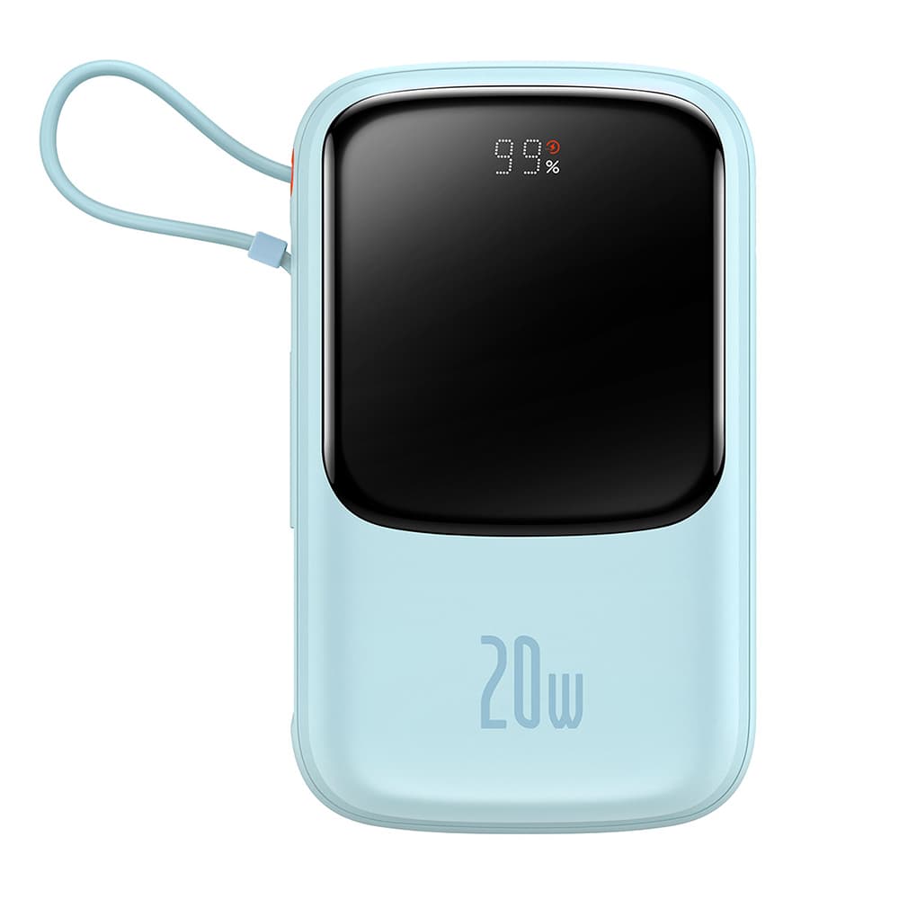 Baseus Powerbanka Qpow Pro 20000mAh 20W s kabelem USB-C Lightning Modrá - náhled 3