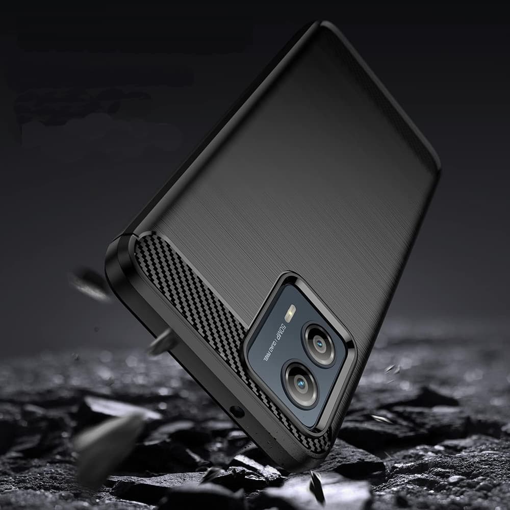 Techsuit Carbon Silicone pouzdro Motorola Moto G85 černé - náhled 3