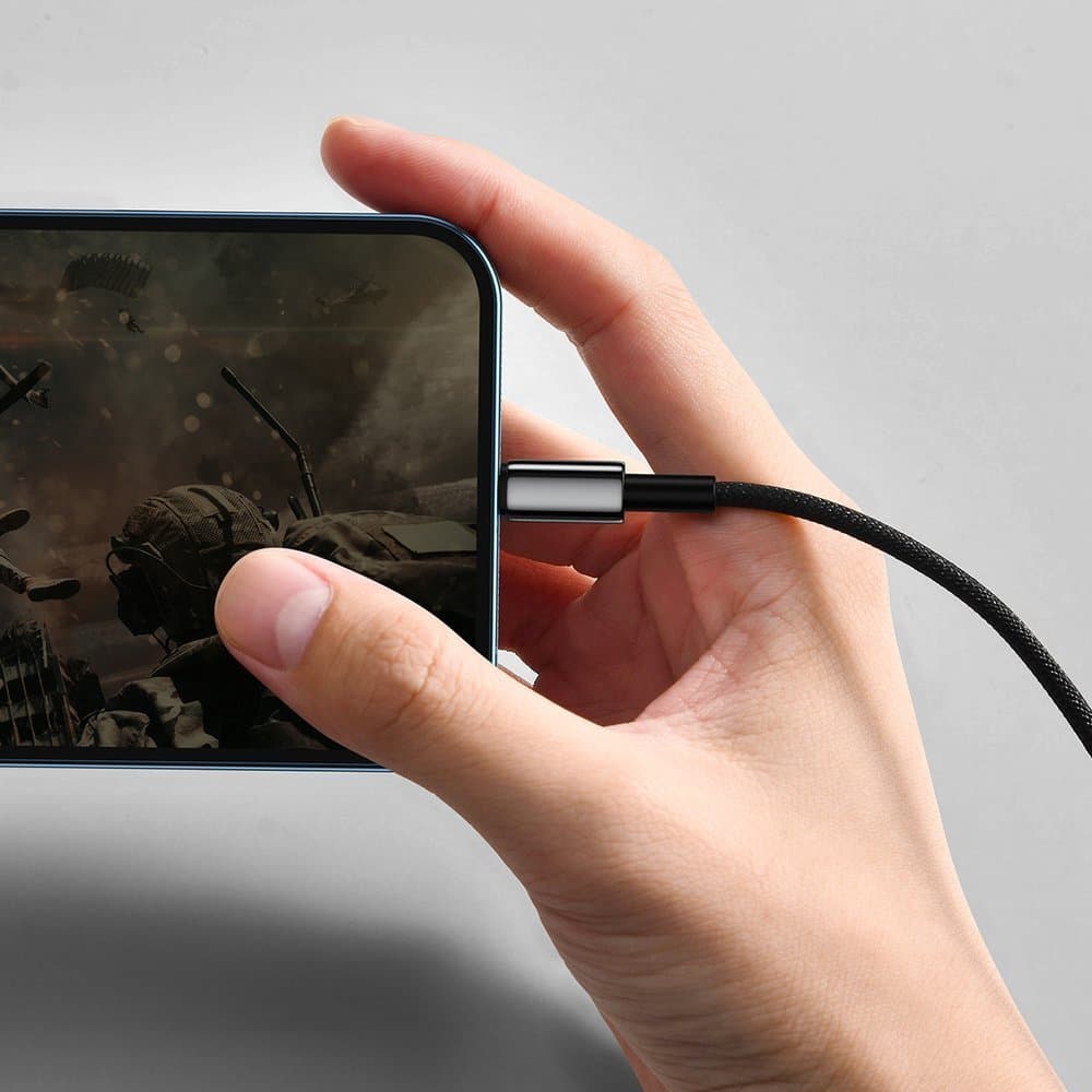 Baseus Kabel Tugsten Gold USB na Lightning 2.4A 1m Černý - náhled 3