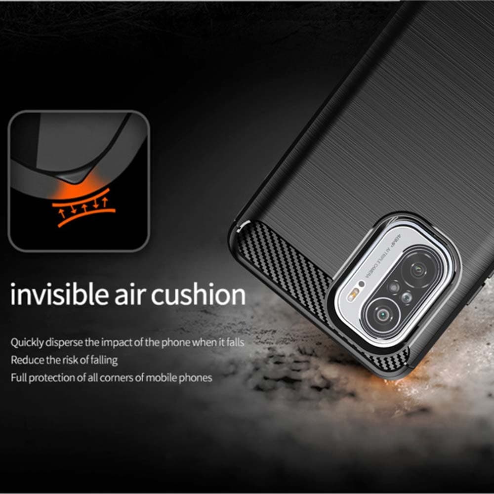 Techsuit Karbon Silikon Xiaomi Mi 11i Poco F3 Černý - náhled 3